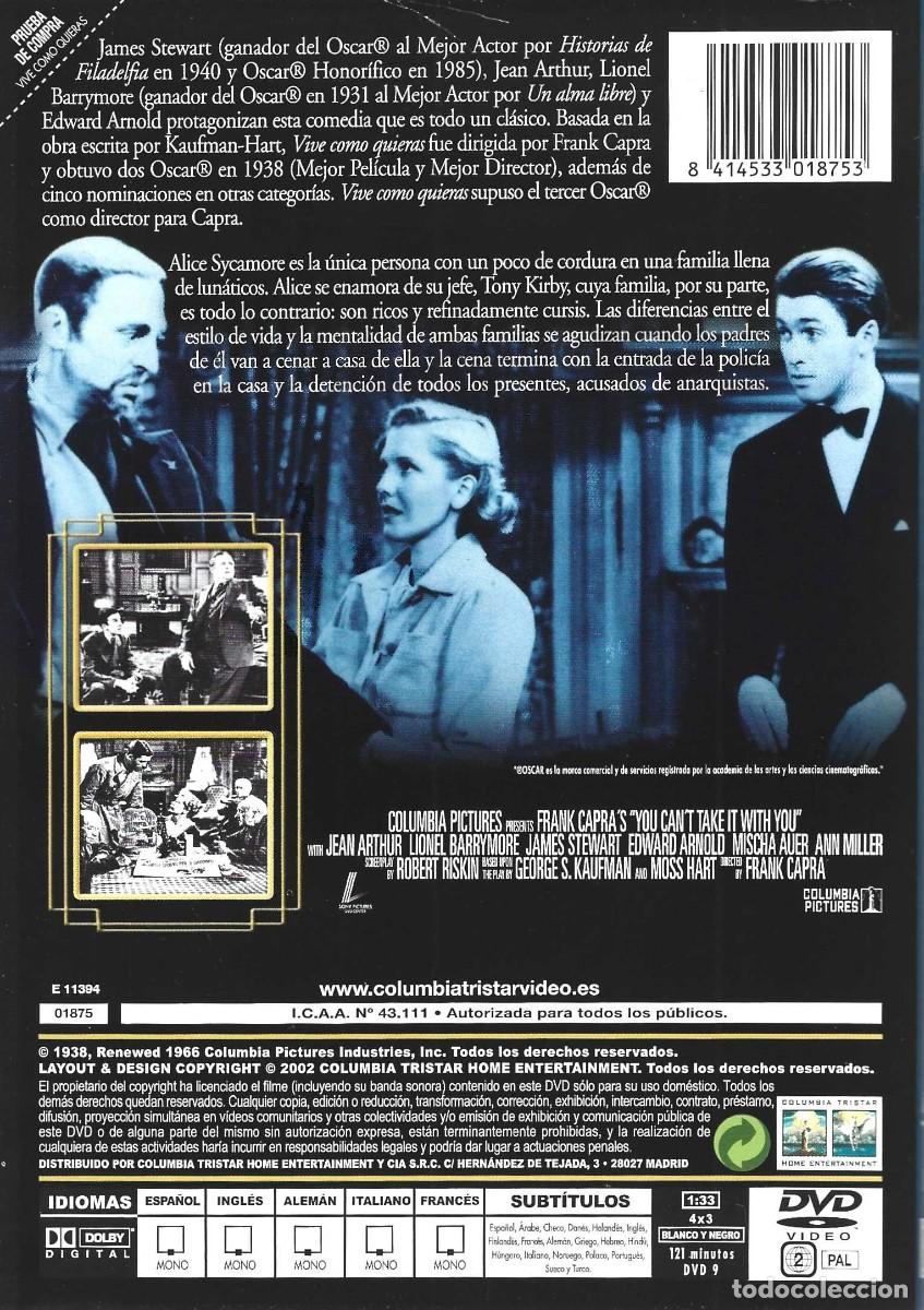 Cine: VIVE COMO QUIERAS FRANK CAPRA - Foto 2