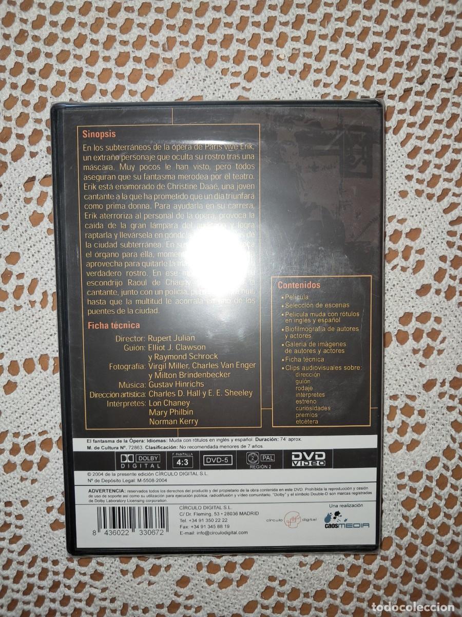 Cine: DVD El fantasma de la &oacute;pera - Foto 2