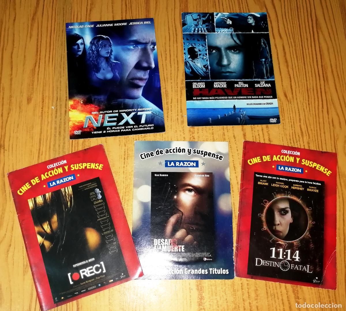 Kino: LOTE 5 DVD. CINE ACCI&Oacute;N Y SUSPENSE: Next; Haven; Desaf&iacute;o a la muerte; REC; 11:14 Destino final