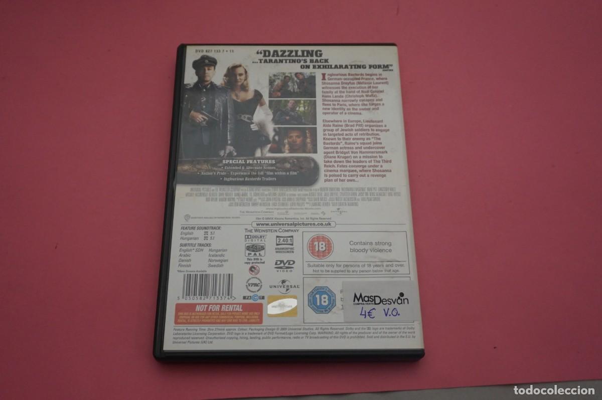 Cine: 9B2/ DVD - INGLURIOUS BASTERDS - VERSION ORIGINAL - Foto 2