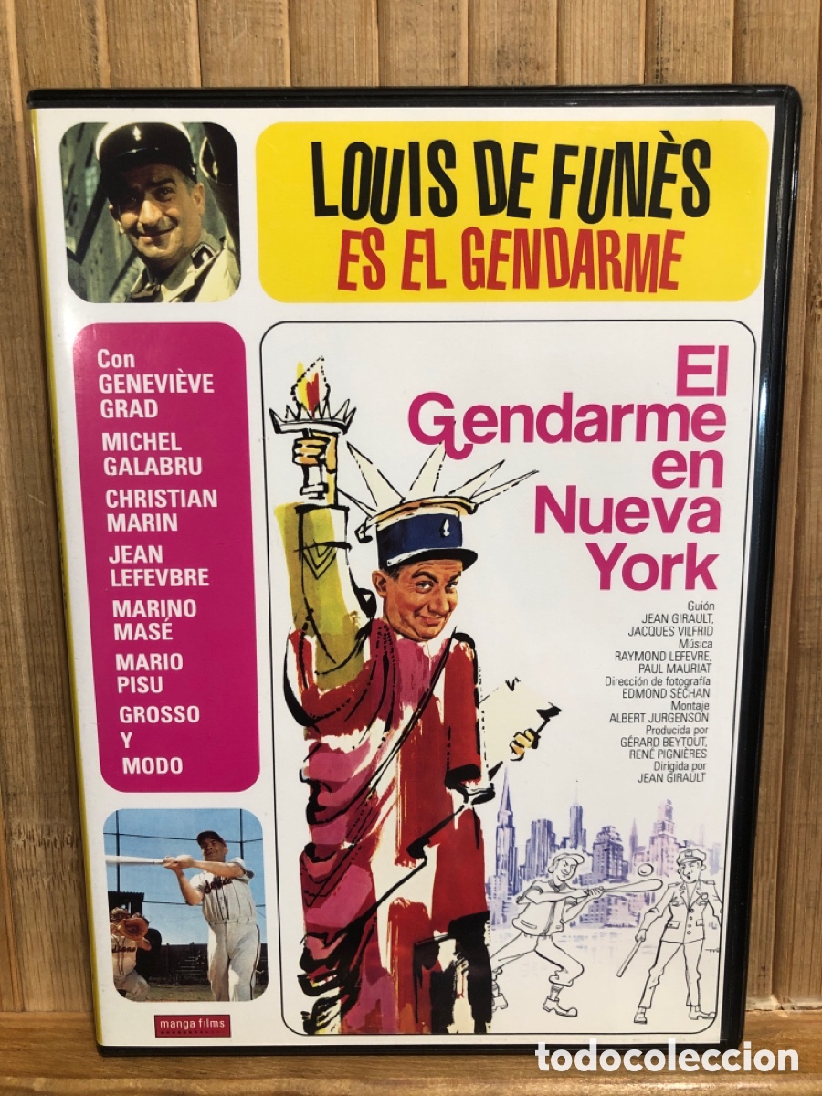 Cinema: El Gendarme en Nueva York ( Louis de Fun&egrave;s ) DVD SEMINUEVO