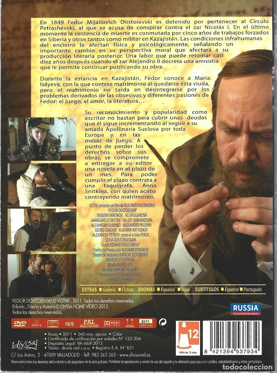 Cine: FEDOR DOSTOIEVSKY ( DVD)... - Foto 2