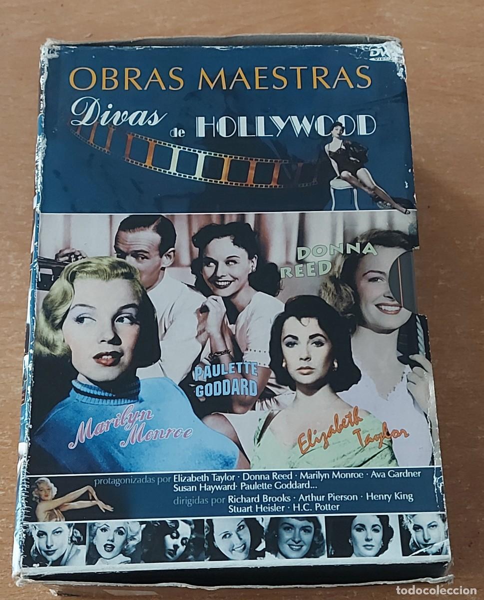 Cine: pack 5 dvd OBRAS MAESTRAS DIVAS DE HOLLYWOOD, Marilyn Monroe,Donna Red,Elisabeth Taylor