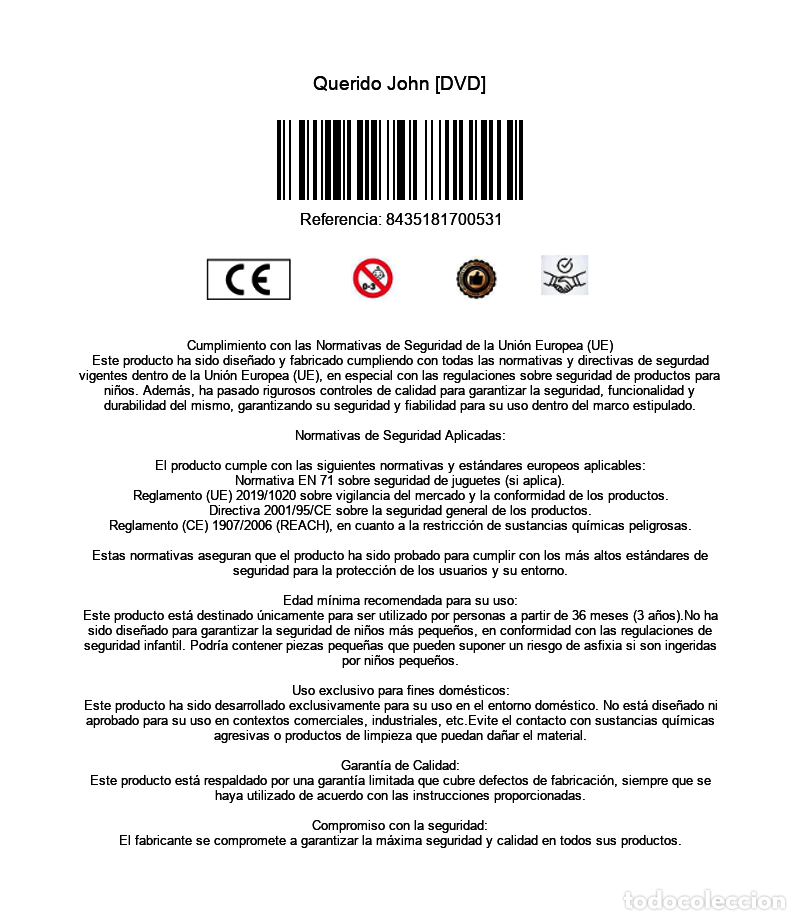 Cine: Querido John [DVD] - Foto 2