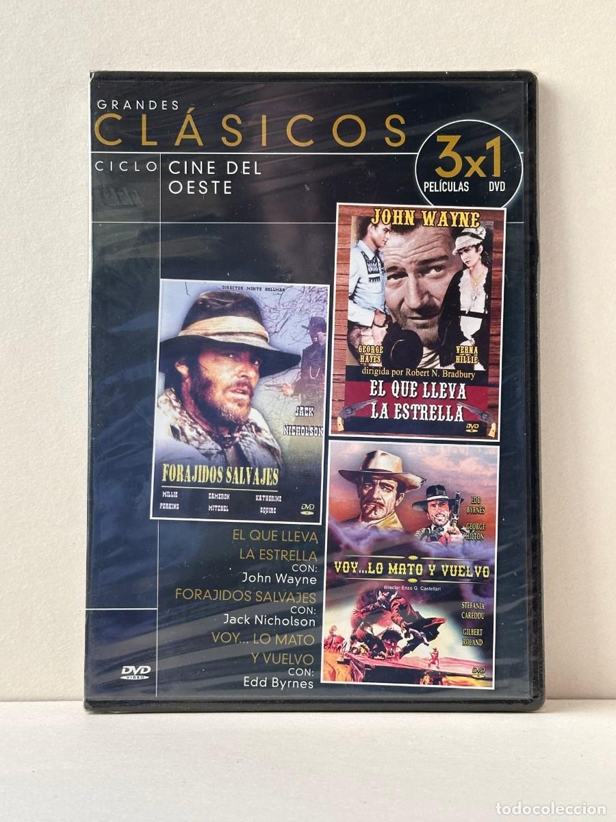 Cinema: Forajidos Salvajes + El que lleva la estrella + Voy&hellip; lo mato y vuelvo (DVD) *Precintado*