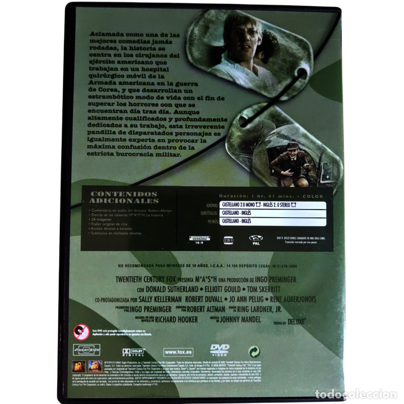 Cine: CND10 MASH DVD COMO NUEVO - Foto 2