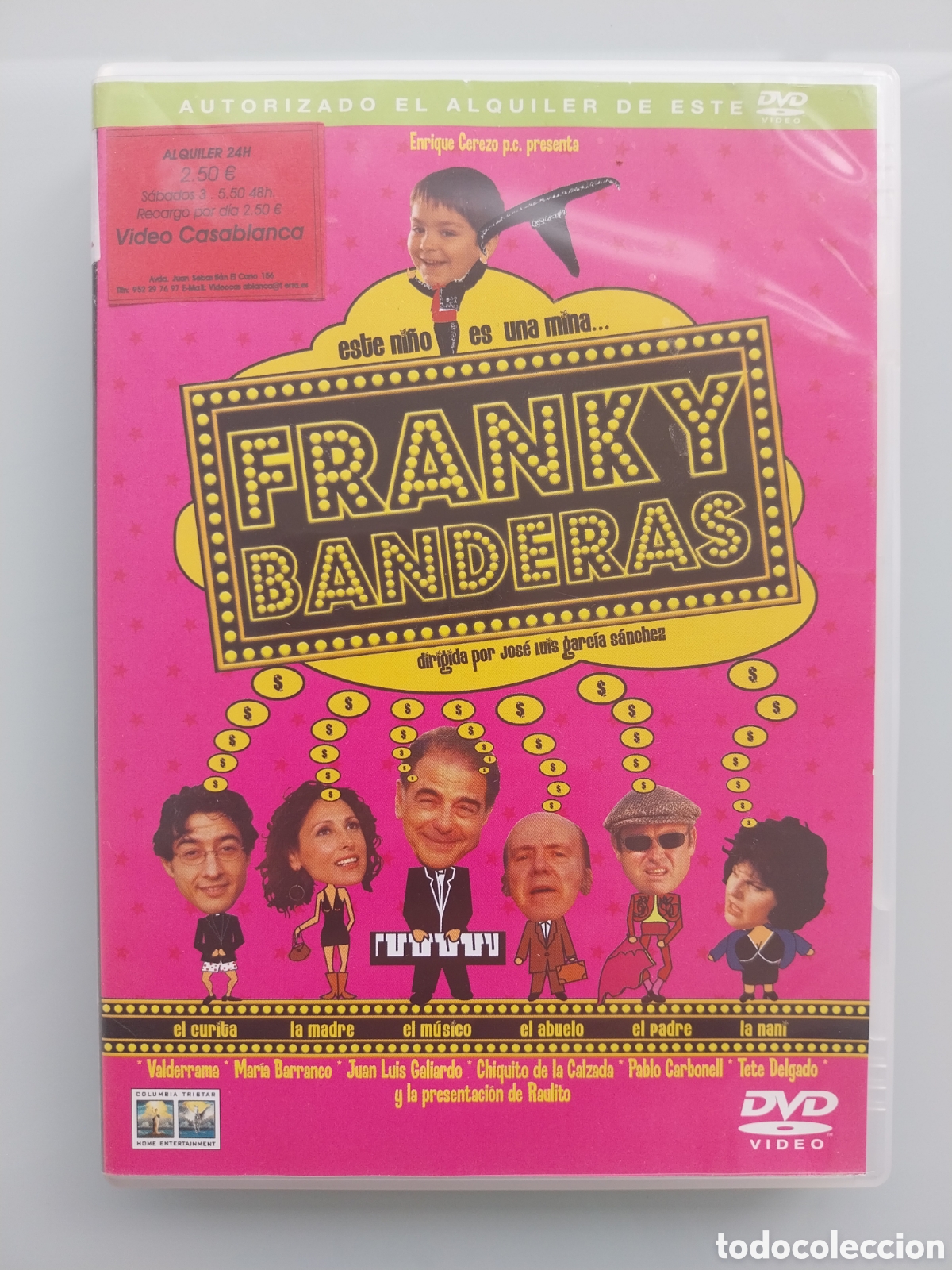 Cine: DVD FRANKY BANDERAS CON JOSE LUIS GALLARDO Y MARIA BARRANCO, dirigida por Jos&eacute; Luis Garc&iacute;a Sanchez