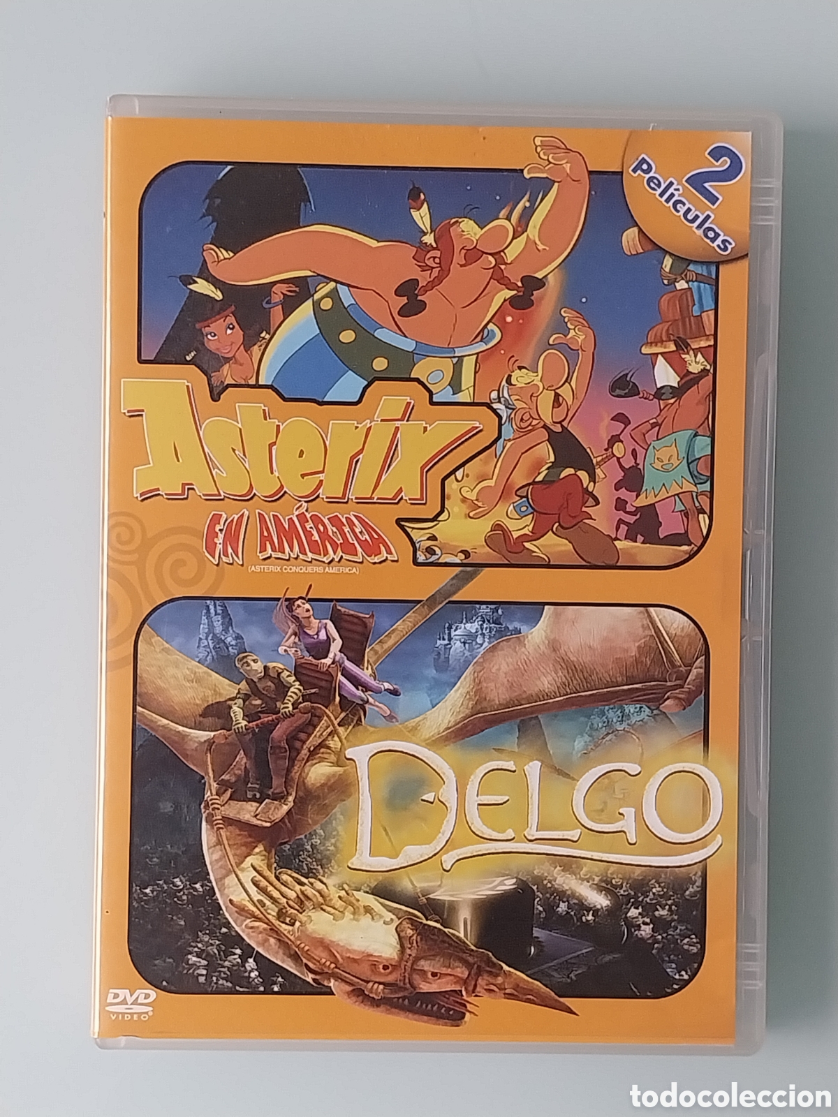 Cine: DVD - ASTERIX EN AM&Eacute;RICA / DELGO (2 DISCOS, DOS PELICULAS)