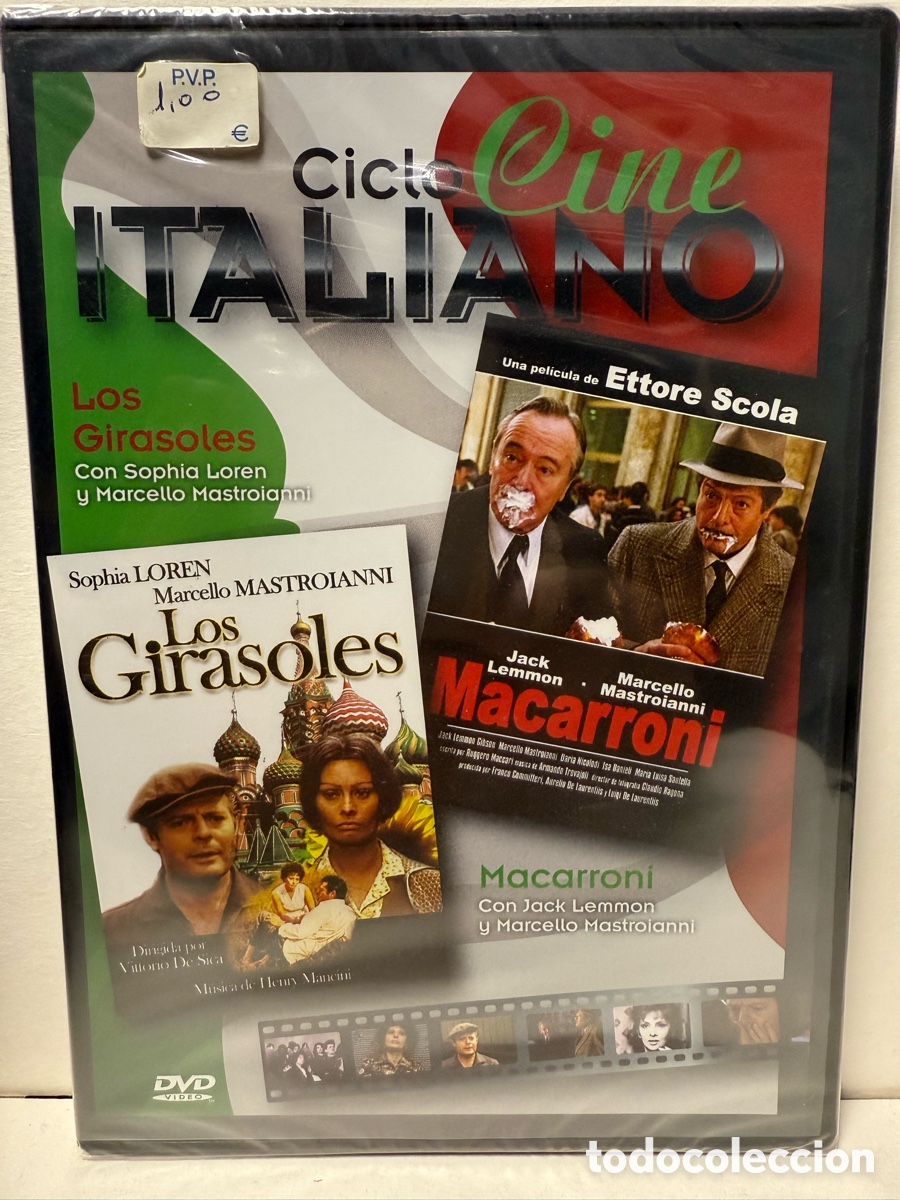 Cinema: Los Girasoles / Macarroni (DVD) Ciclo Cine Italiano