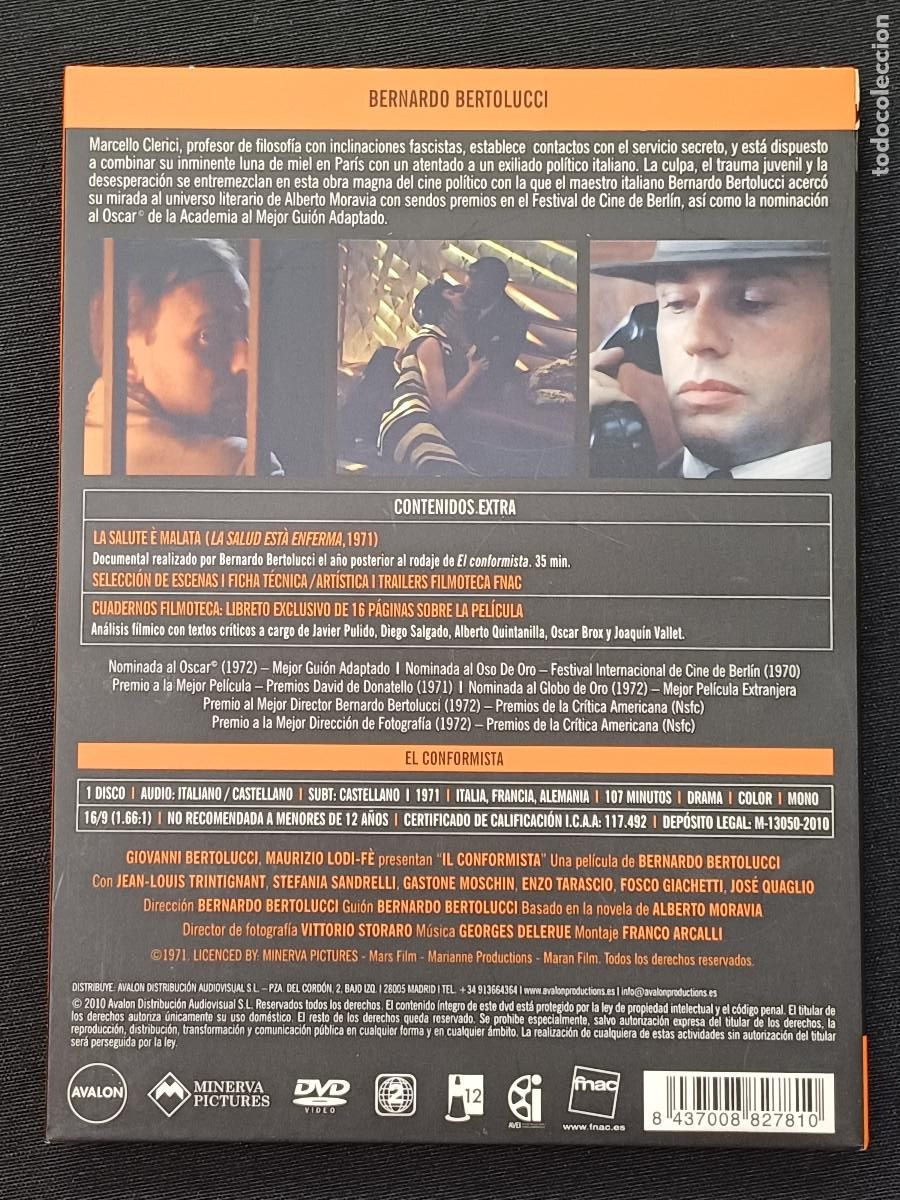 Cine: EL CONFORMISTA/BERNARDO BERTOLUCCI/DVD. - Foto 3