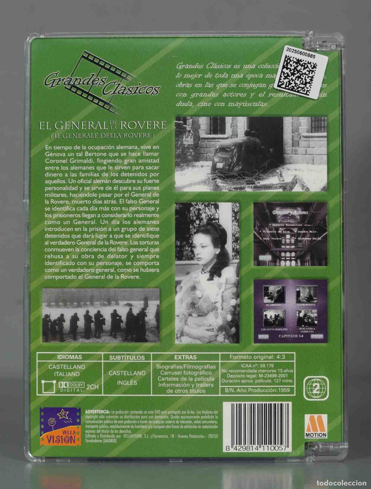 Cine: DVD. EL GENERAL DE LA ROVERE - Foto 2
