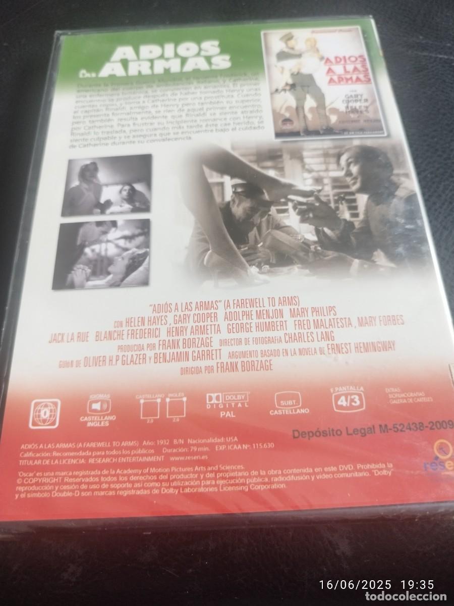 Cine: Adios a las Armas - Dvd - Foto 2