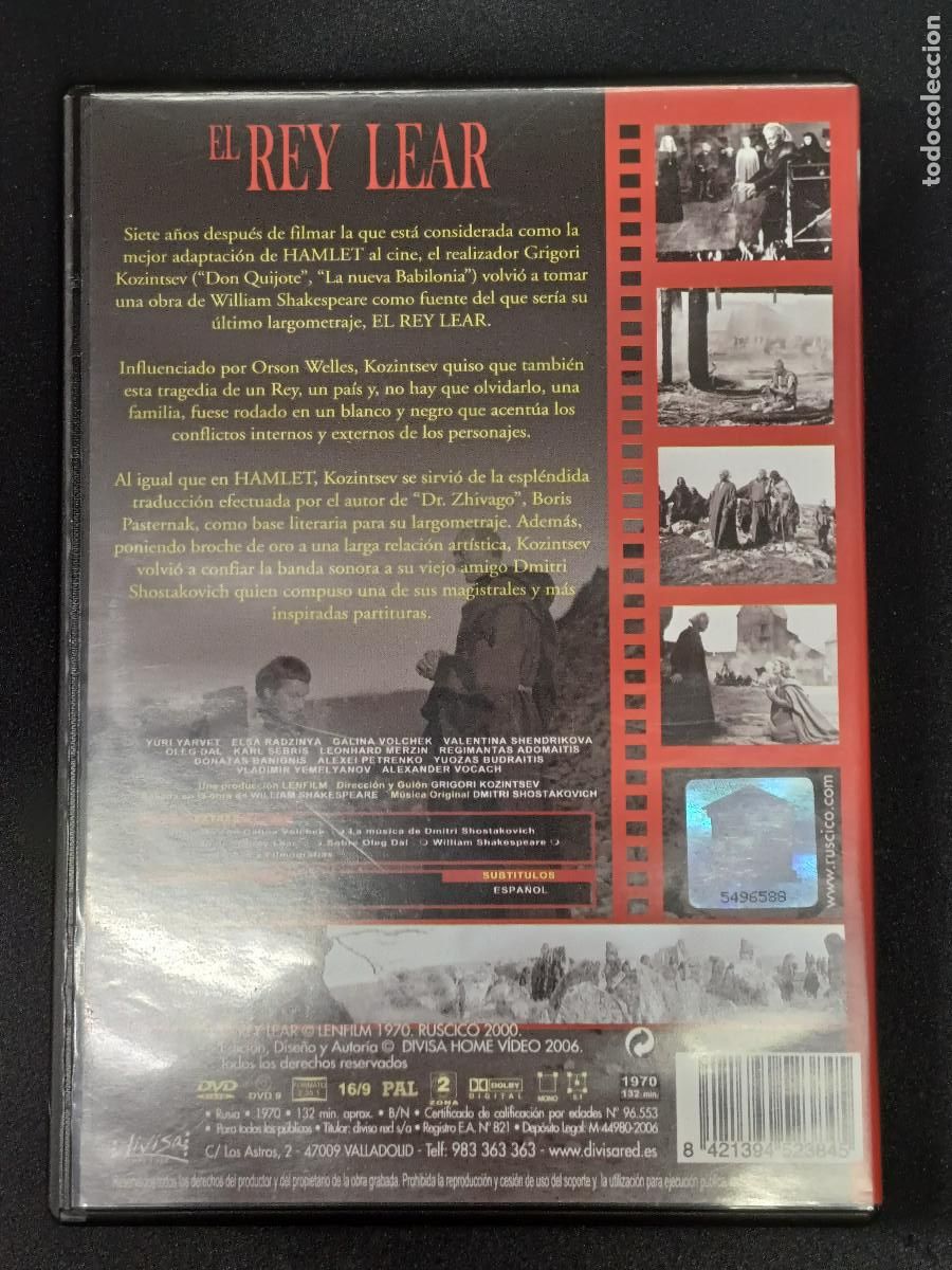 Cine: EL REY LEAR/GRIGORI/DVD. - Foto 3