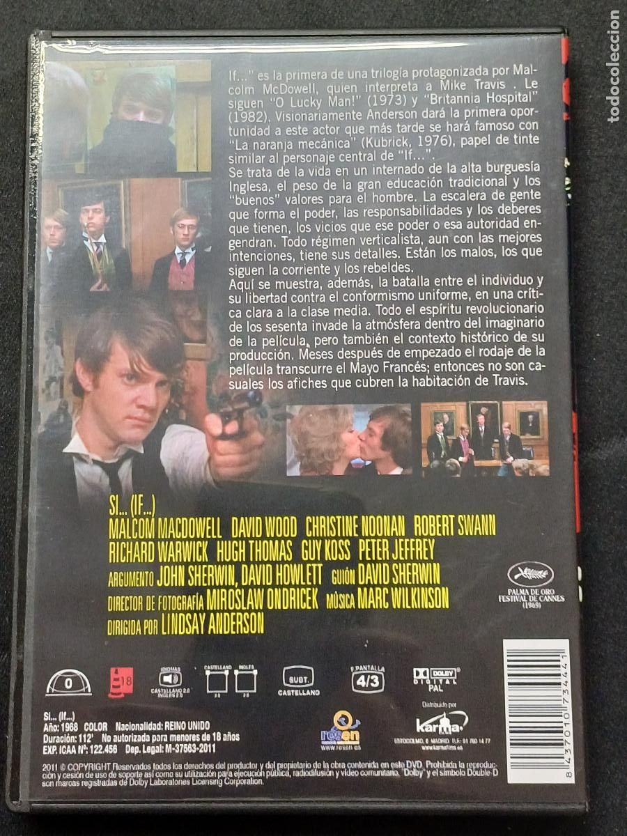 Cine: SI..../MALCOM McDOWELL/DVD. - Foto 3
