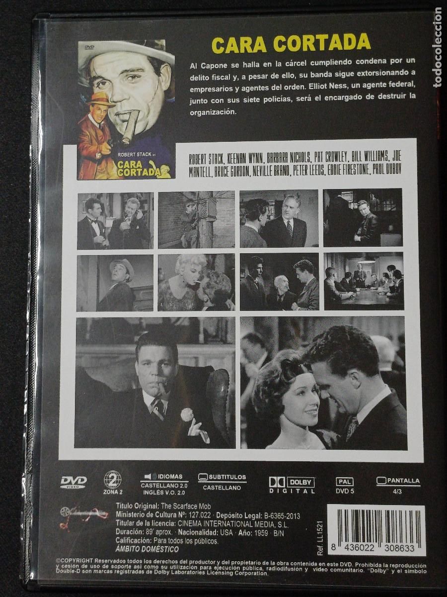 Cine: CARA CORTADA/ROBERT STACK/DVD. - Foto 3