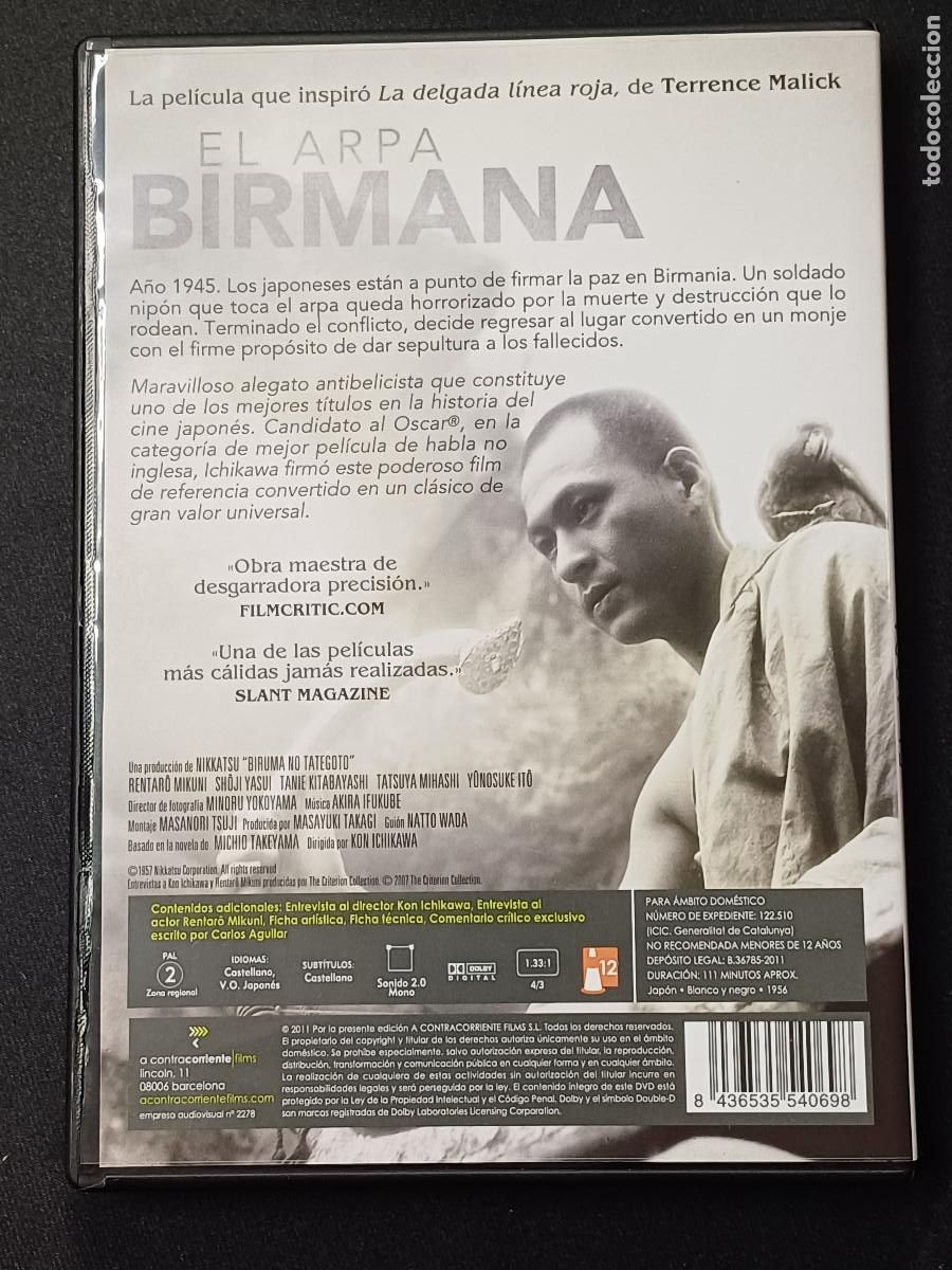 Cine: EL ARPA BIRMANA/DVD. - Foto 3