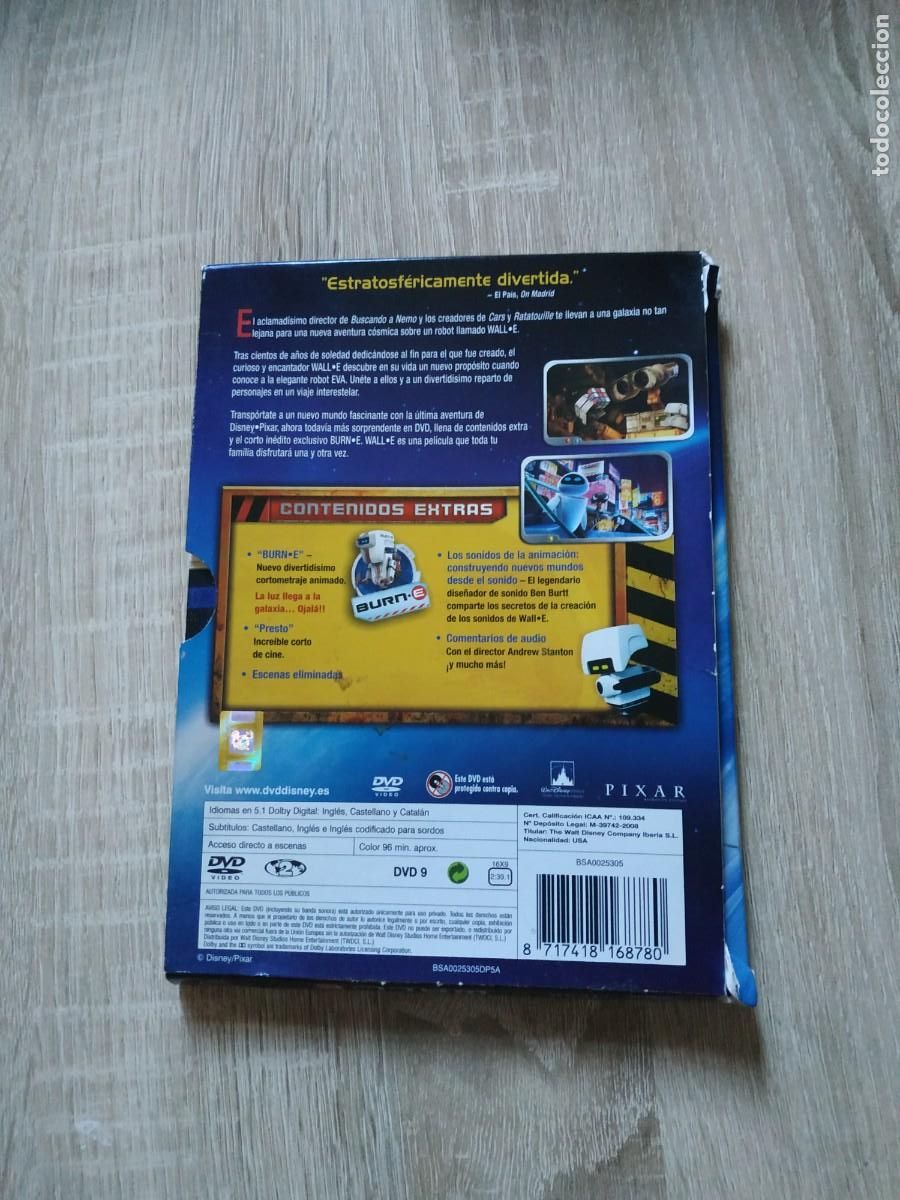 Cine: Wall.e. DVD. Pel&iacute;cula Disney - Foto 3