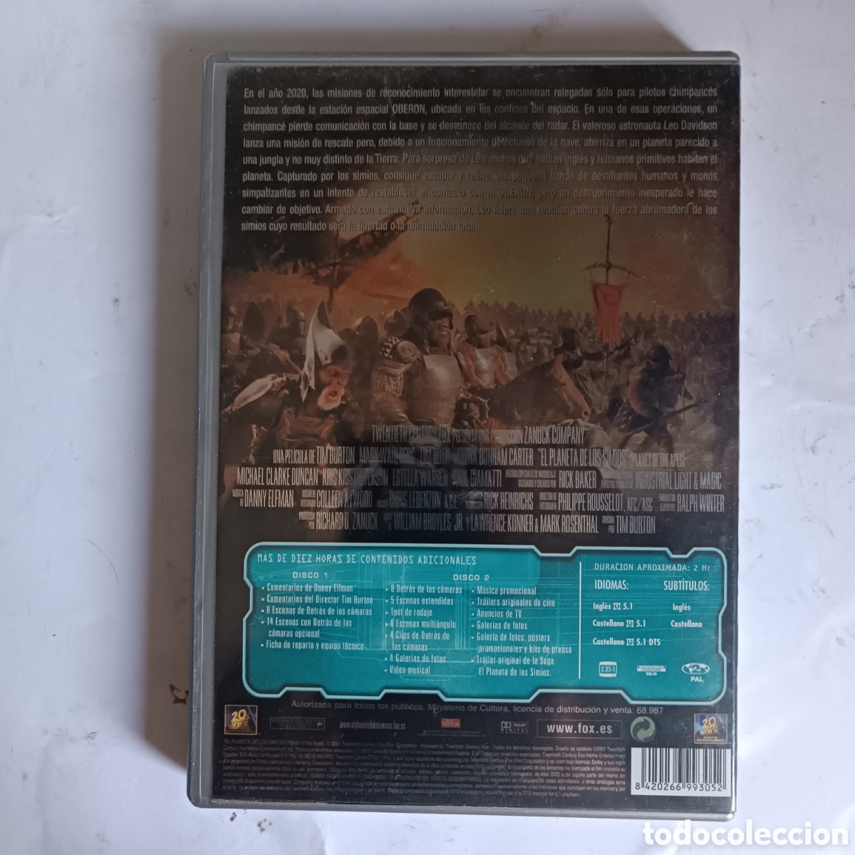 Cine: El Planeta De Los Simios 2 DVD - Foto 4