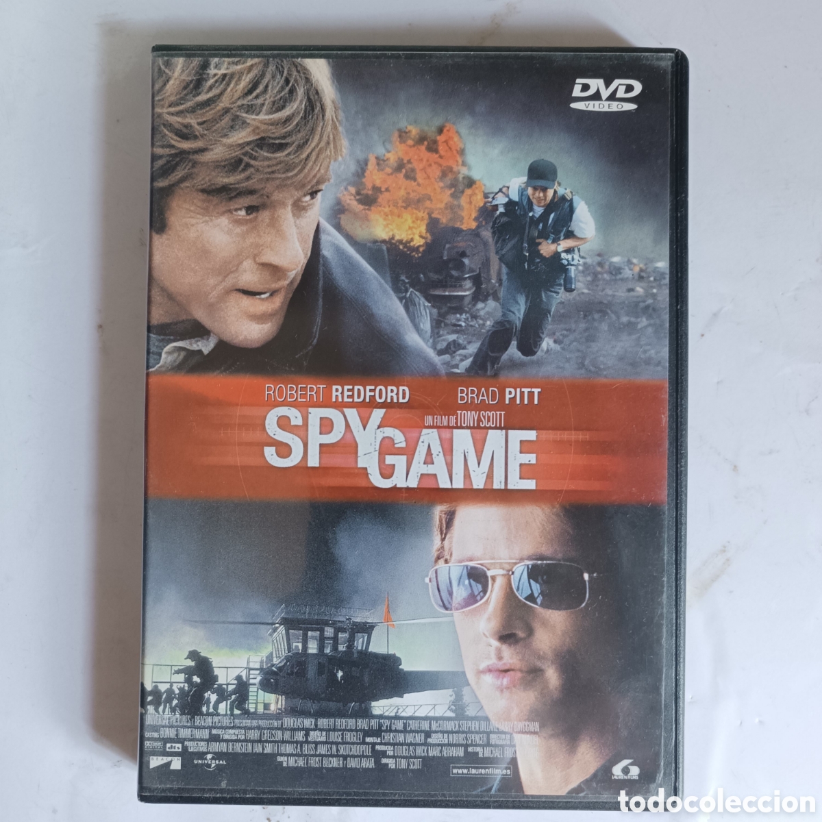 Cine: SPY GAME - DVD. Rober Redford. Brad Pitt.