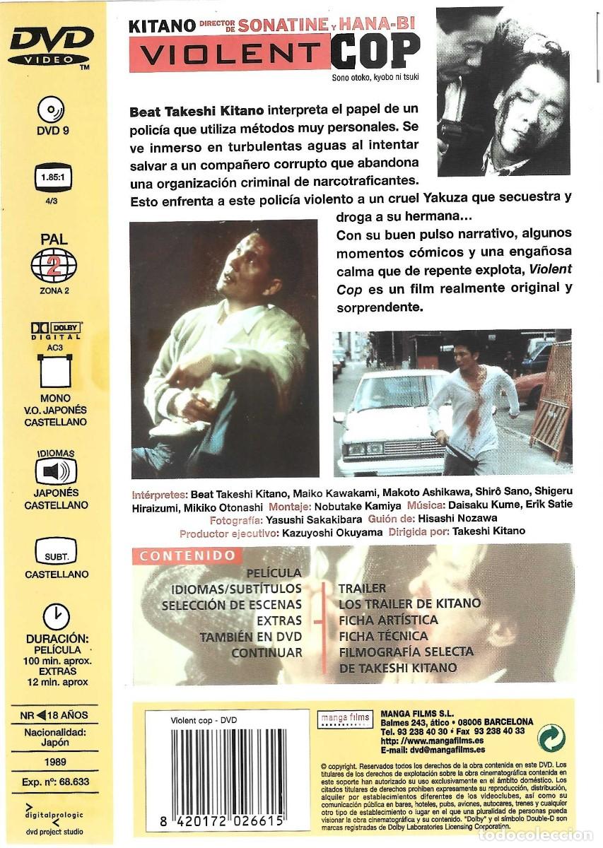 Cine: VIOLENT COP KITANO (DVD).... - Foto 2