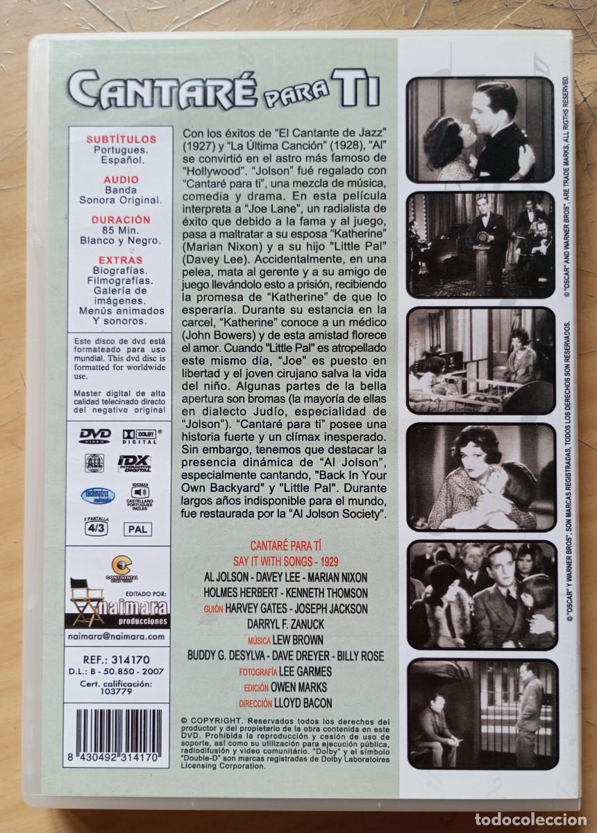 Cine: CANTAR&Eacute; PARA TI. AL JOLSON - Foto 2