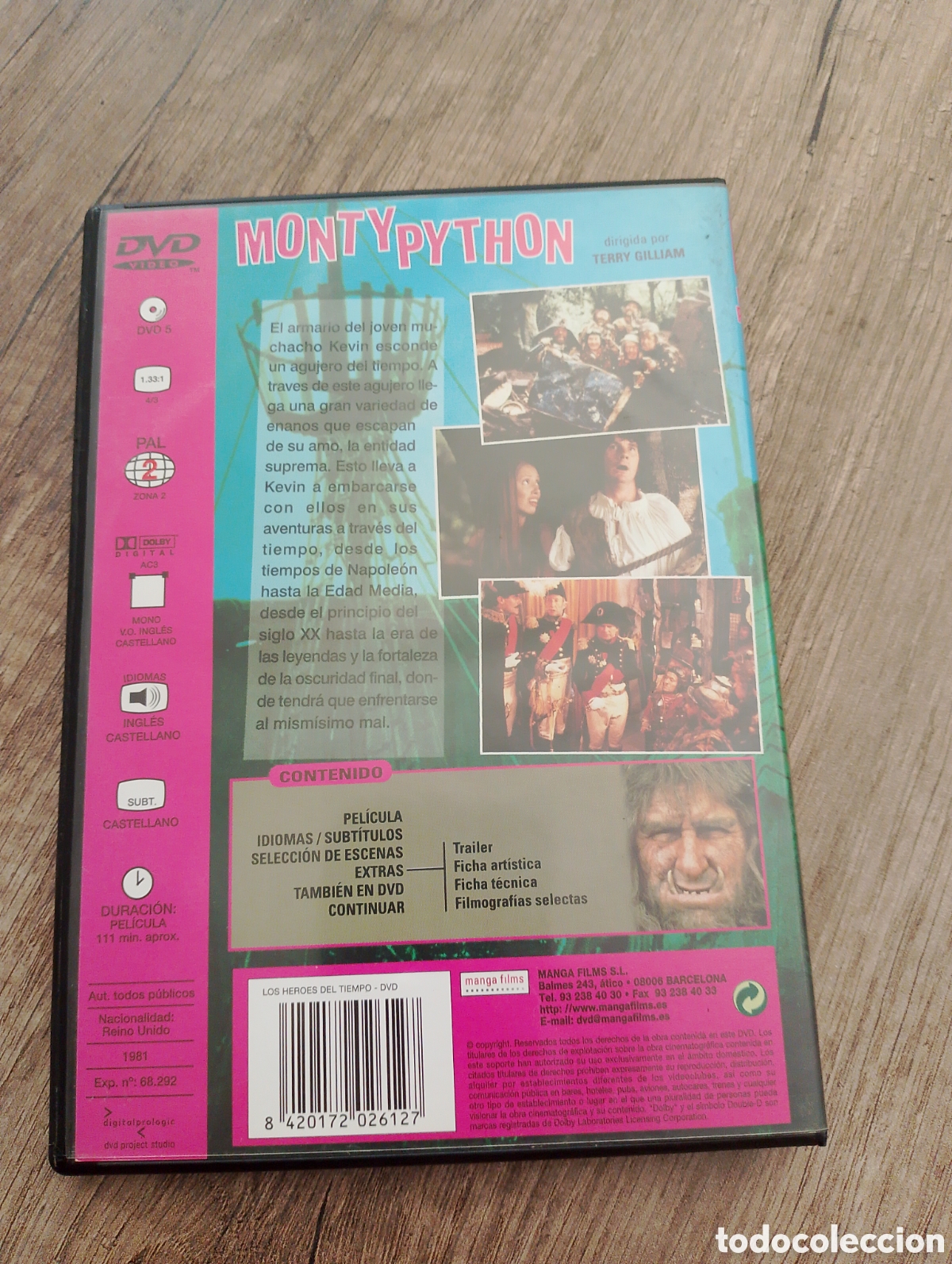 Cine: DVD pelicula Monty Python los Heroes del Tiempo - Foto 3