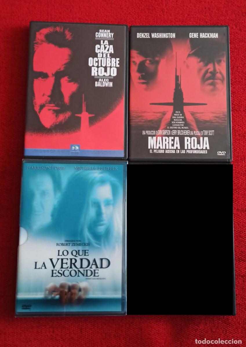 Cine: Lote 3 DVD Caza octubre rojo, Marea roja, Lo que la verdad esconde