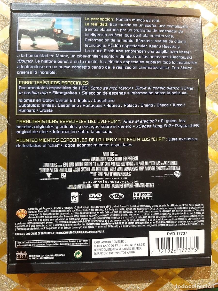 Cine: PEL&Iacute;CULA DVD MATRIX ! - Foto 3