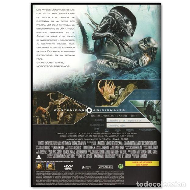 Cine: ALIEN VS PREDATOR DVD (Sci-Fi, Acci&oacute;n) - Foto 2