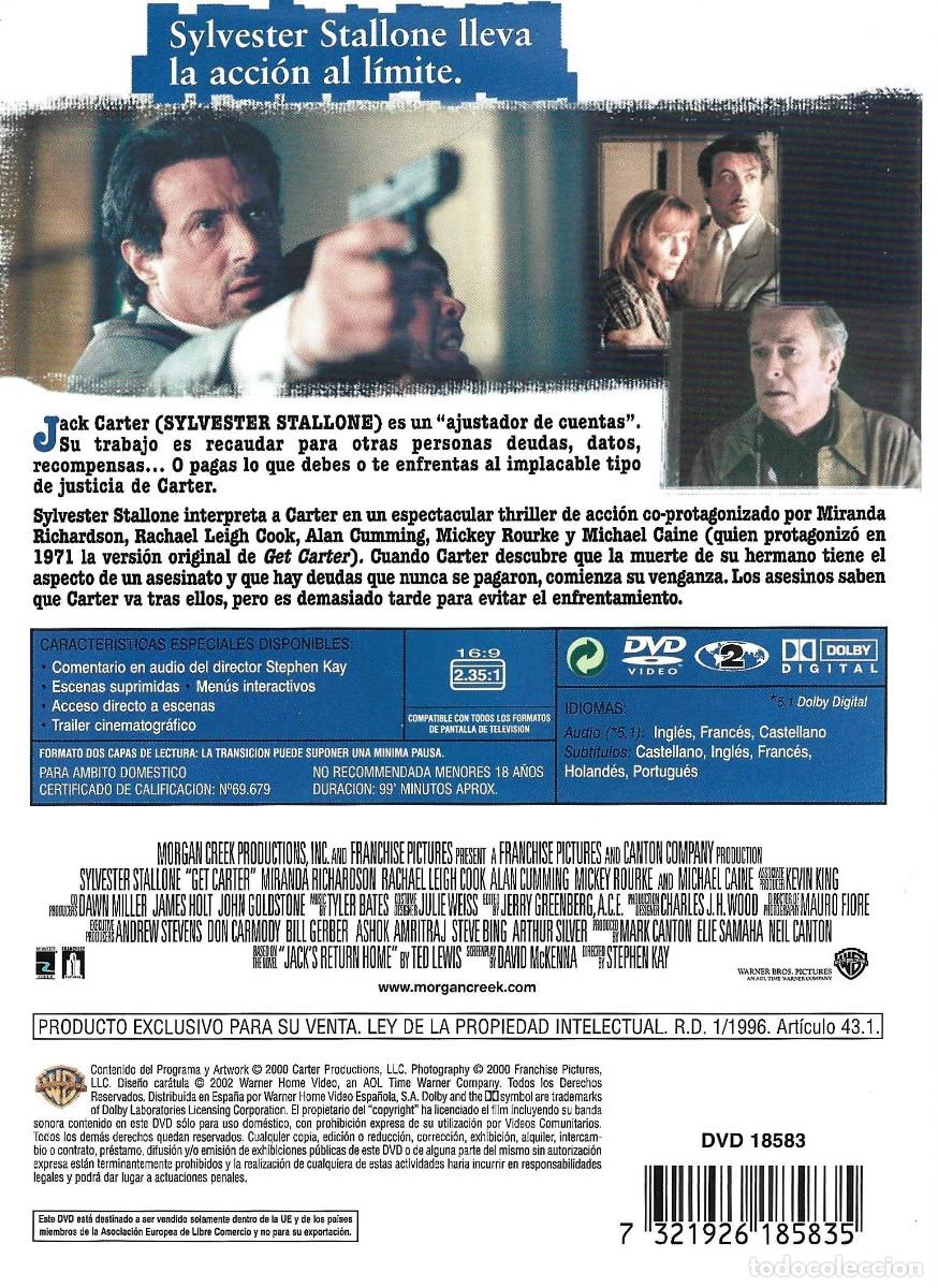 Cine: GET CARTER ASESINO IMPLACABLE STALLONE - Foto 2
