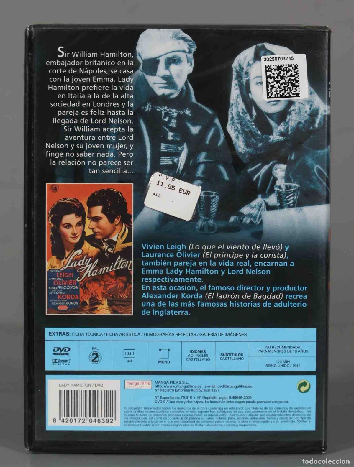 Cine: DVD. LADY HAMILTON. PRECINTADO - Foto 2
