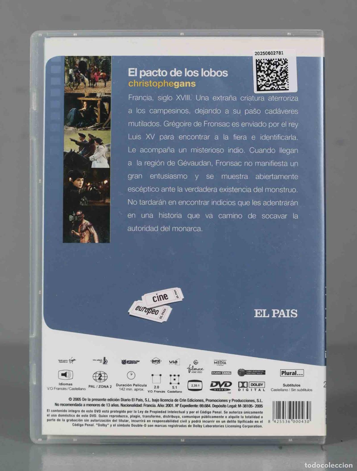 Cine: DVD. EL PACTO DE LOS LOBOS - Foto 2