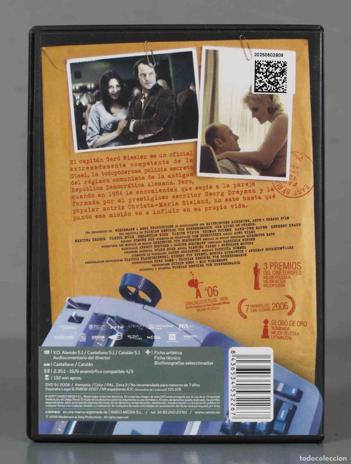 Cine: DVD. LA VIDA DE LOS OTROS - Foto 2