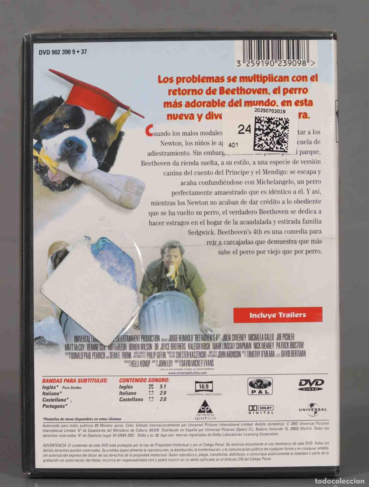 Cine: DVD. BEETHOVEN 4. PRECINTADO - Foto 2