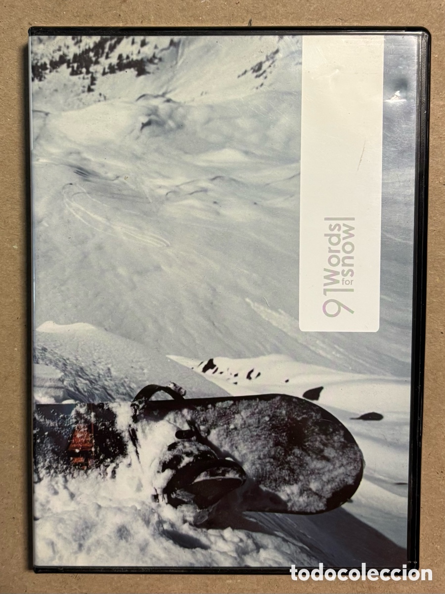 Cine: DVD. 91 WORDS FOR SNOW. SNOWBOARD.