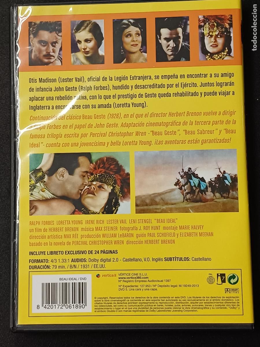 Cine: BEAU IDEAL/LORETTA YOUNG/DVD. - Foto 3