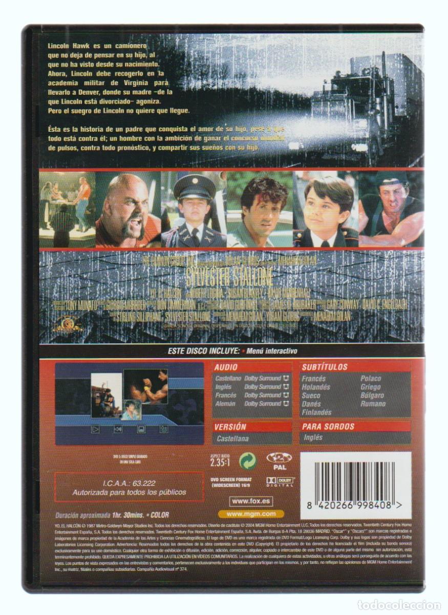 Cine: DVD - YO, EL HALC&Oacute;N - STALLONE (ESPIONAJE) - Foto 2