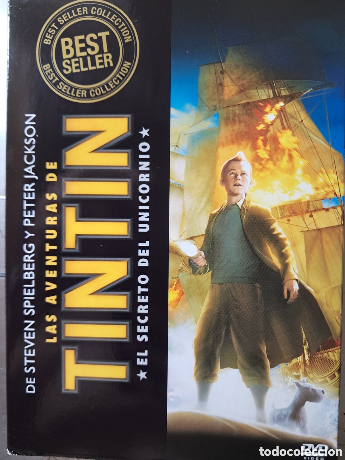 Cine: LAS AVENTURAS DE TINTIN. EL SECRETO DEL UNICORNIO. DVD.