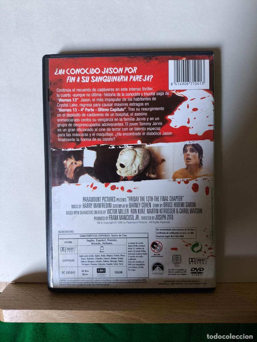Cine: DVD viernes 13 &uacute;ltimo cap&iacute;tulo parte 4 - Foto 2