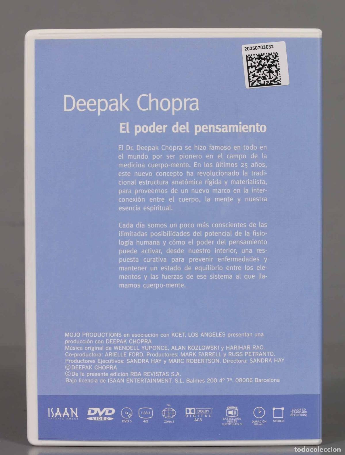 Cine: DVD. CHOPRA EL PODER DEL PENSAMIENTO - Foto 2