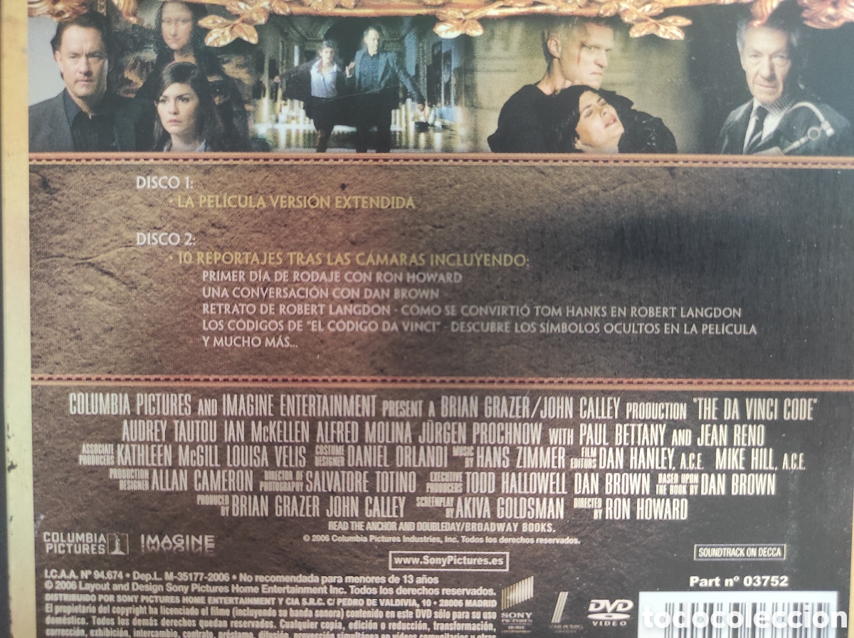 Cine: El c&oacute;digo Da Vinci.Versi&oacute;n extendida steelbook.2DVD - Foto 4