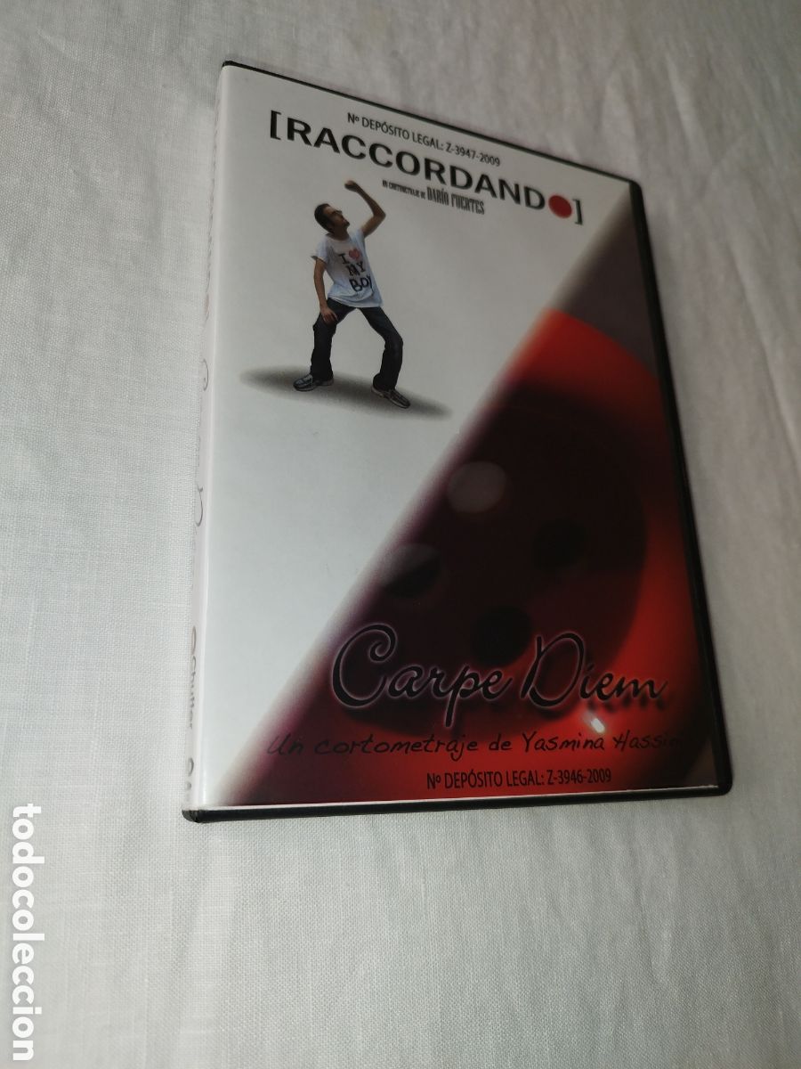 Cine: DVD CORTOMETRAJES: (RACCORDANDO) DE DARIO FUERTES / CARPE DIEM DE YASMINA HASSINI. 2009