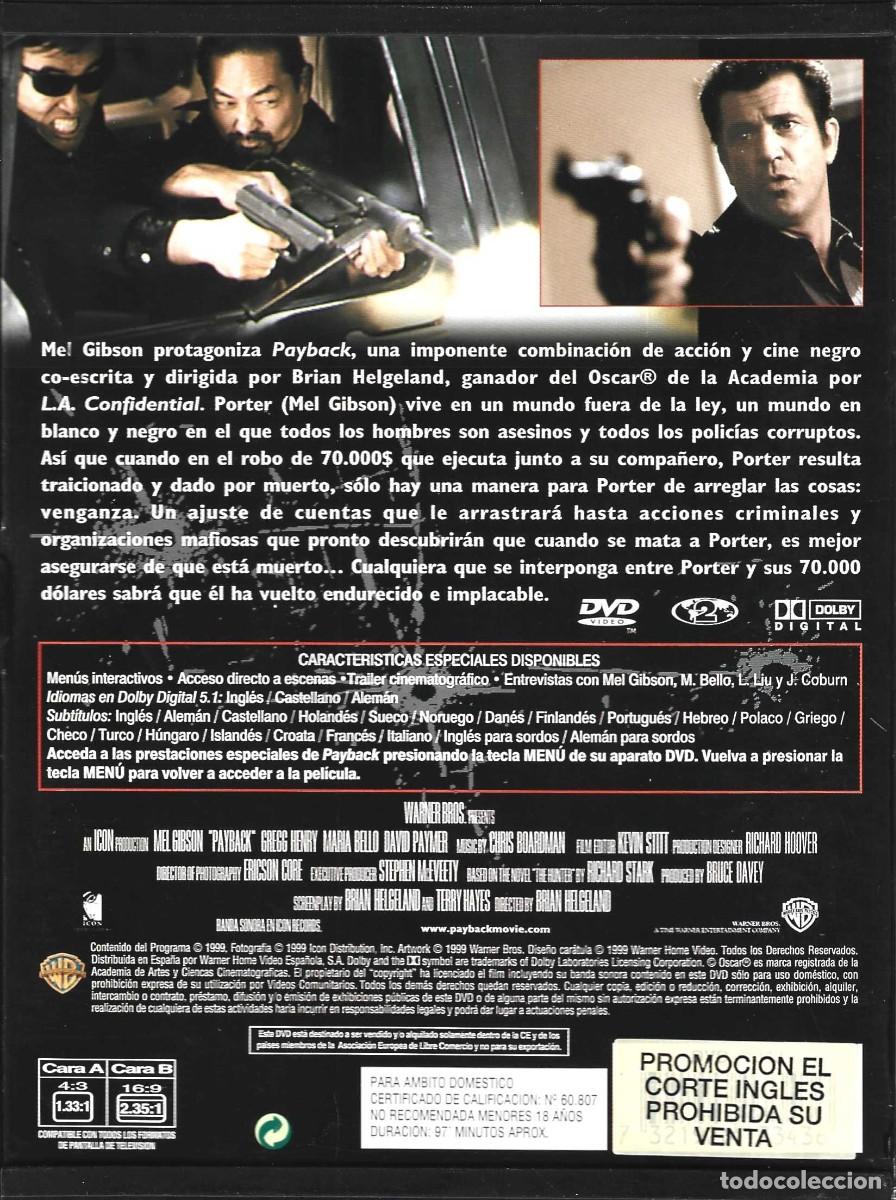 Cine: PAYBACK MEL GIBSON (FORMATO SNAPCASE) - Foto 2