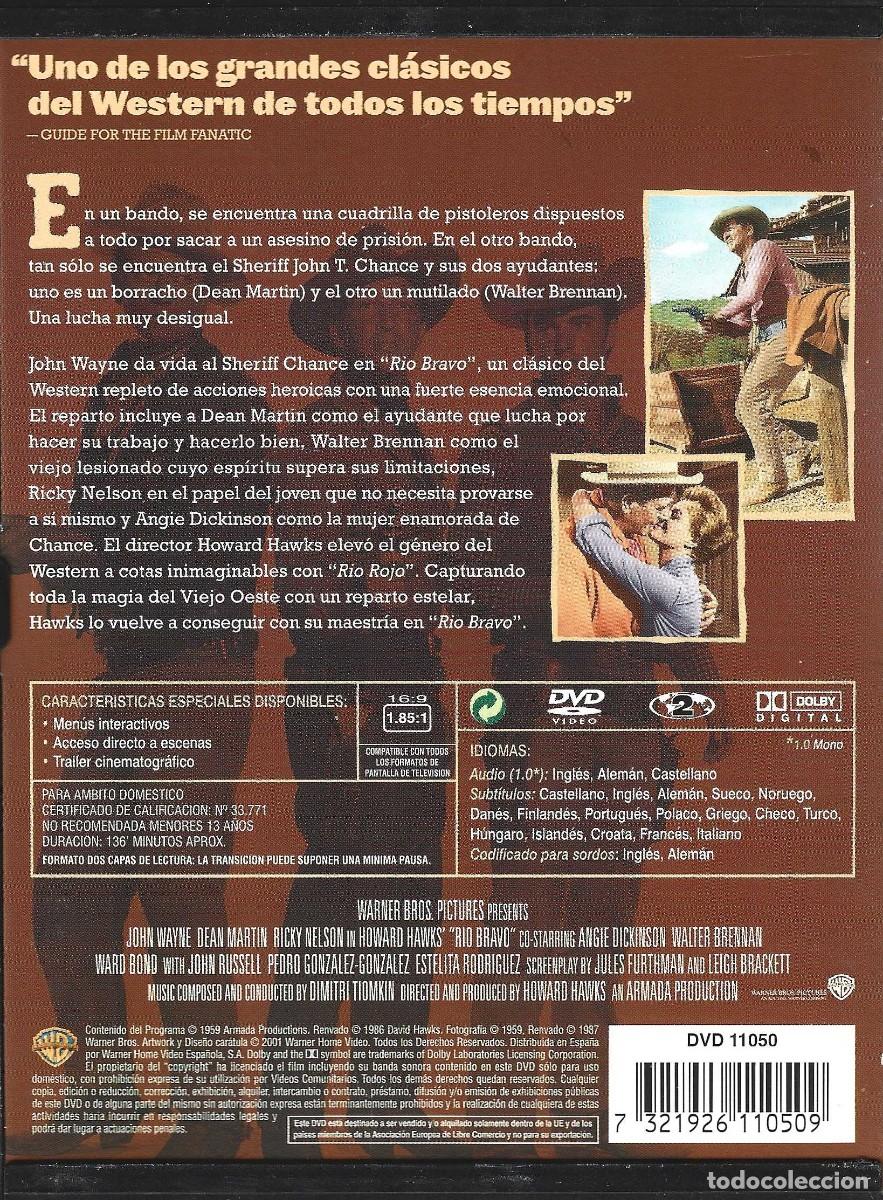 Cine: RIO BRAVO JOHN WAYNE (FORMATO SNAPCASE) - Foto 2