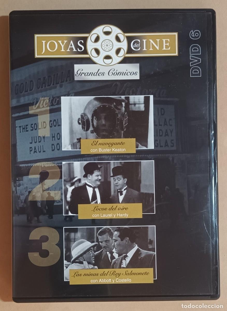 Cine: DVD - JOYAS DEL CINE 6 - GRANDES C&Oacute;MICOS - EL NAVEGANTE / LOCOS DEL AIRE / LAS MINAS DEL REY SALMONE