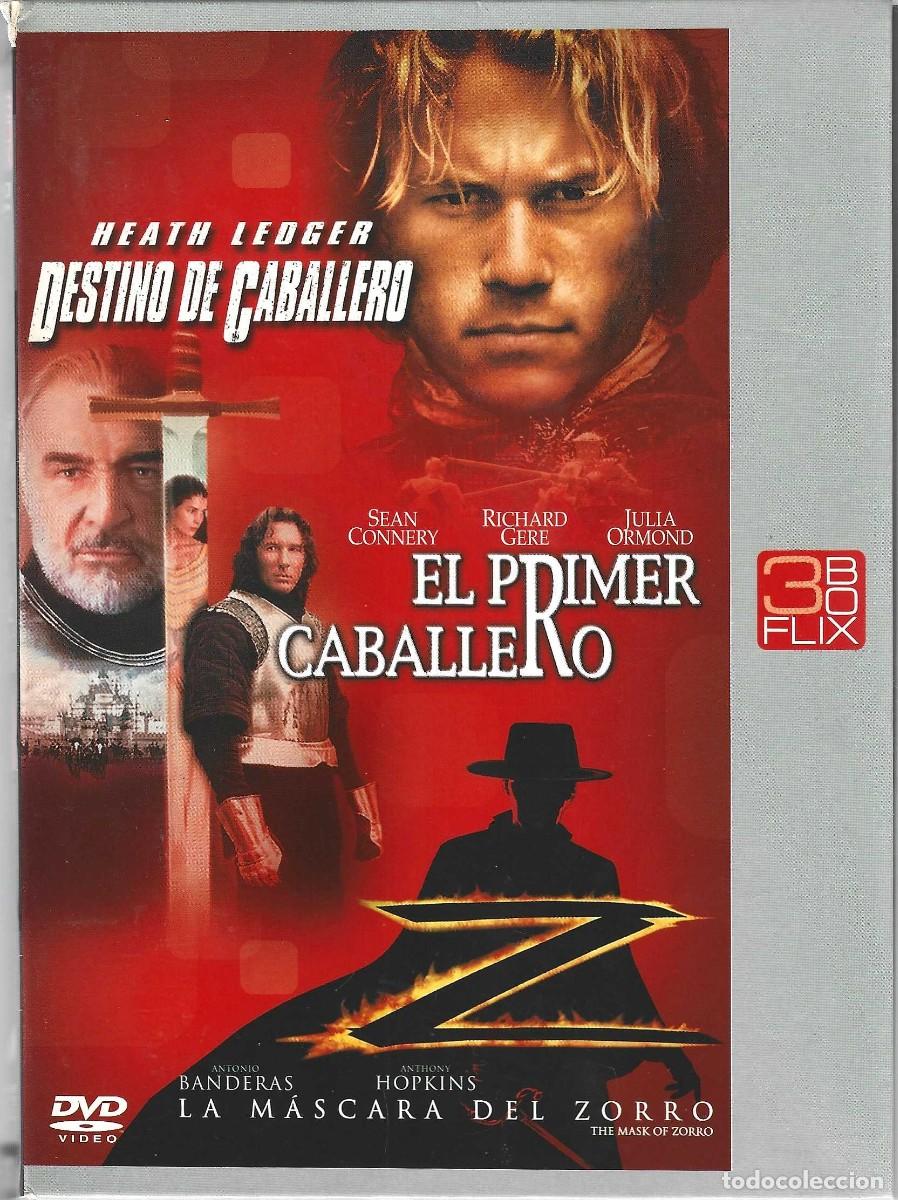 Cinema: DESTINO DE CABALLERO + EL PRIMER CABALLERO + LA M&Aacute;SCARA DEL ZORRO (3 DVD)