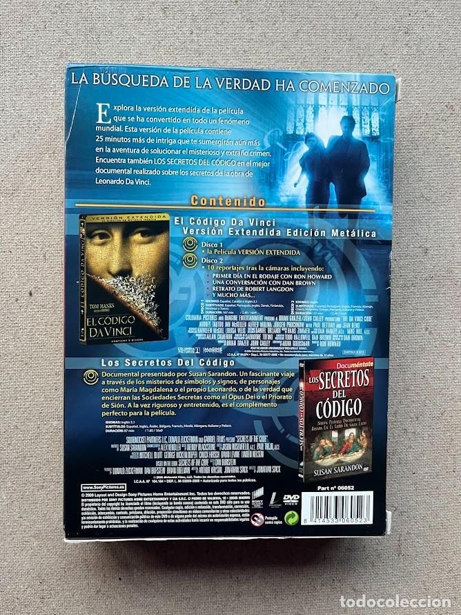Cine: El C&oacute;digo Da Vinci / Tom Hanks / Edici&oacute;n de Lujo / 3 DVD / Versi&oacute;n Extendida + Documental / - Foto 2