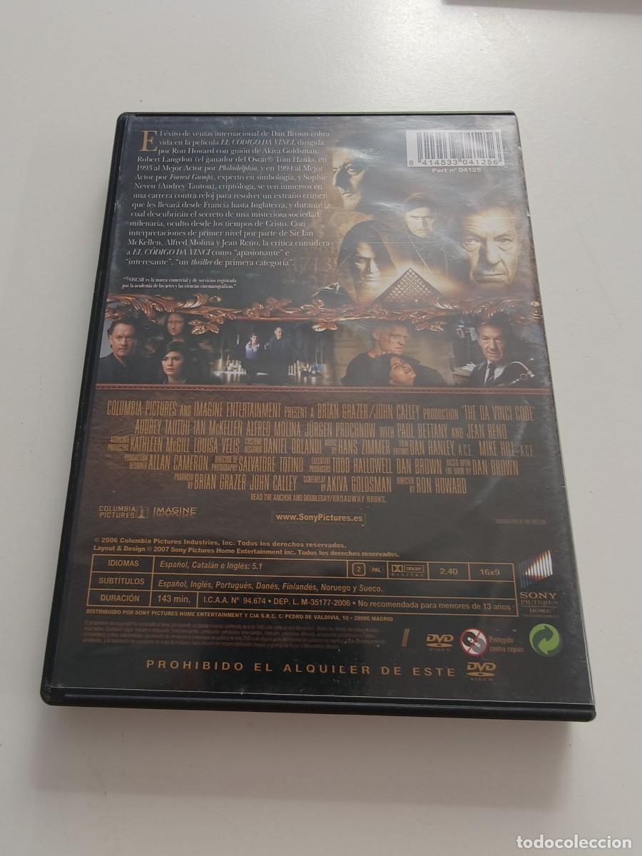 Cine: DVD - EL C&Oacute;DIGO DA VINCI - TOM HANKS - LEER CONDICIONES DE VENTA - Foto 2