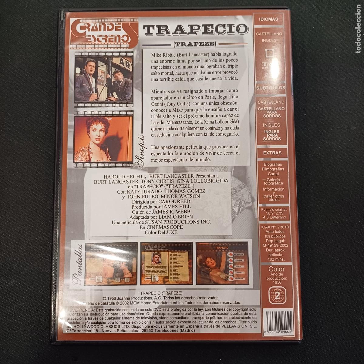 Cine: TRAPECIO/BURT LANCASTER/DVD. - Foto 3