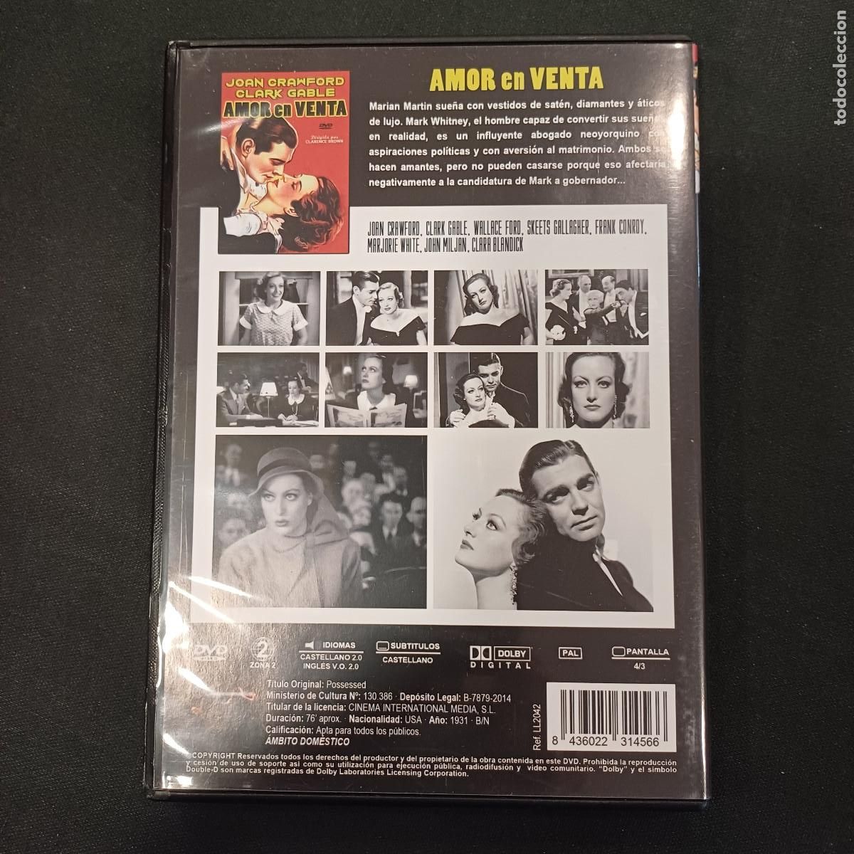 Cine: AMOR EN VENTA/CLARK GABLE/DVD. - Foto 3